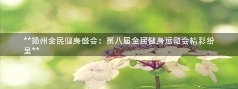 尊龙d88官网登录苹果版下载：**扬州全民健身盛会：第八