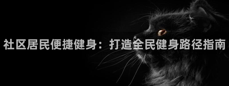 新版尊龙99：社区居民便捷健身：打造全民健身路径指南