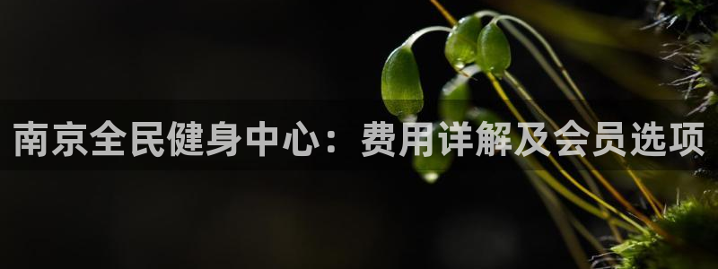 尊龙凯时白家乐：南京全民健身中心：费用详解及会员选项