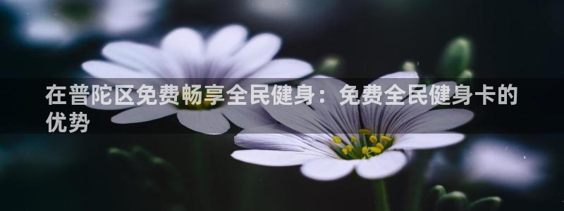 尊龙官方网站首页：在普陀区免费畅享全民健身：免费全民健身